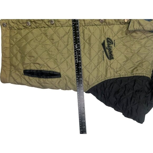 Vtg Arizona Jean Company Denim Jacket Quilted Reversible Stadium Bomber Y2K - Picture 12 of 16